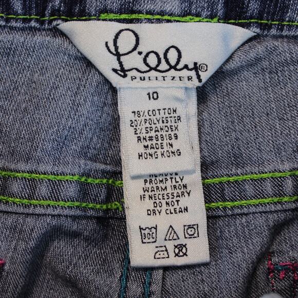 Vintage Lilly Pulitzer Preppy Stretch Jeans Womens 10 - Picture 3 of 7